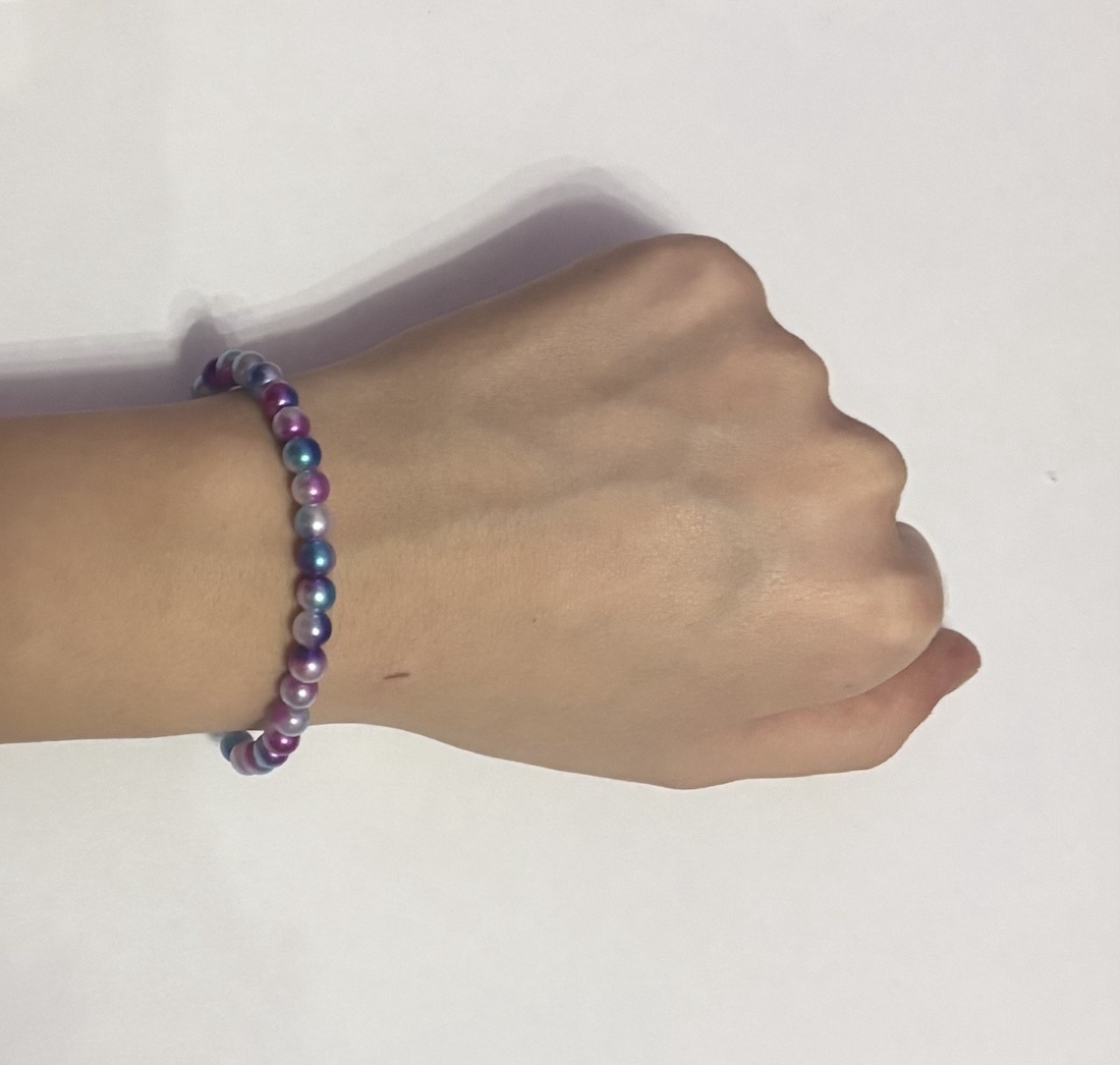 Brățară din perle colorate - bijuterii - brățări - brățări din mărgele - Artynos.ro