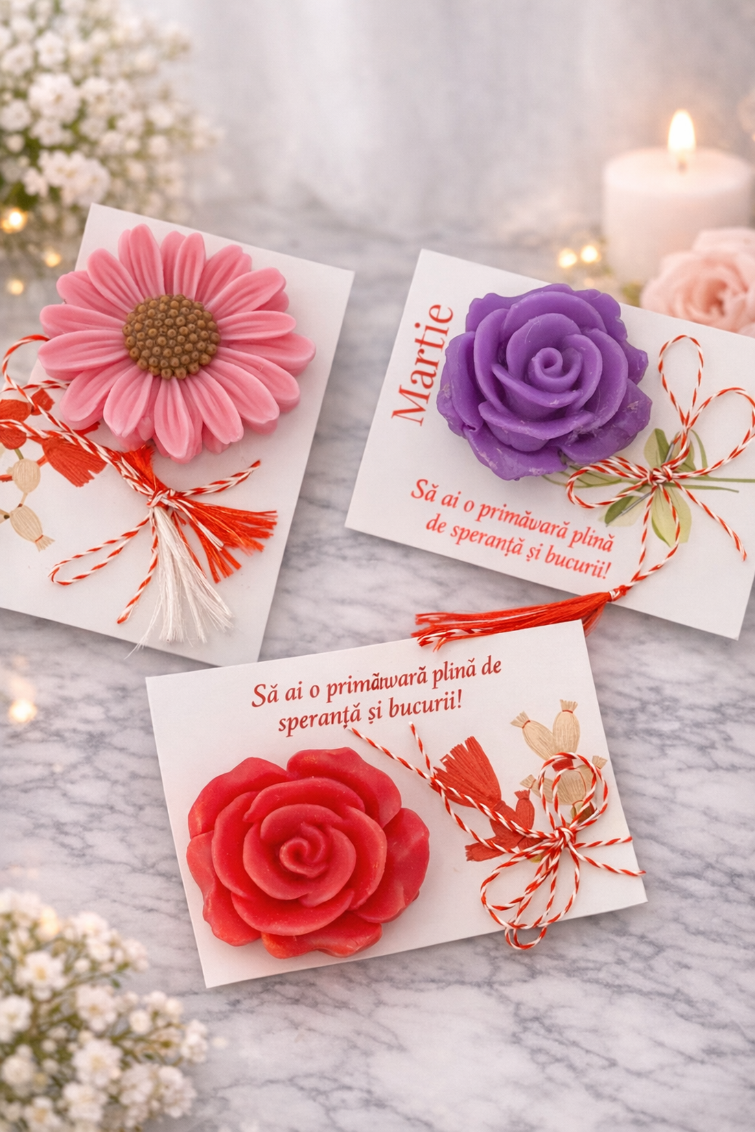 Martisoare parfumate din ceara de soia - casă & stil de viață - lumânări, parfumuri, arome - ceară parfumată - Artynos.ro