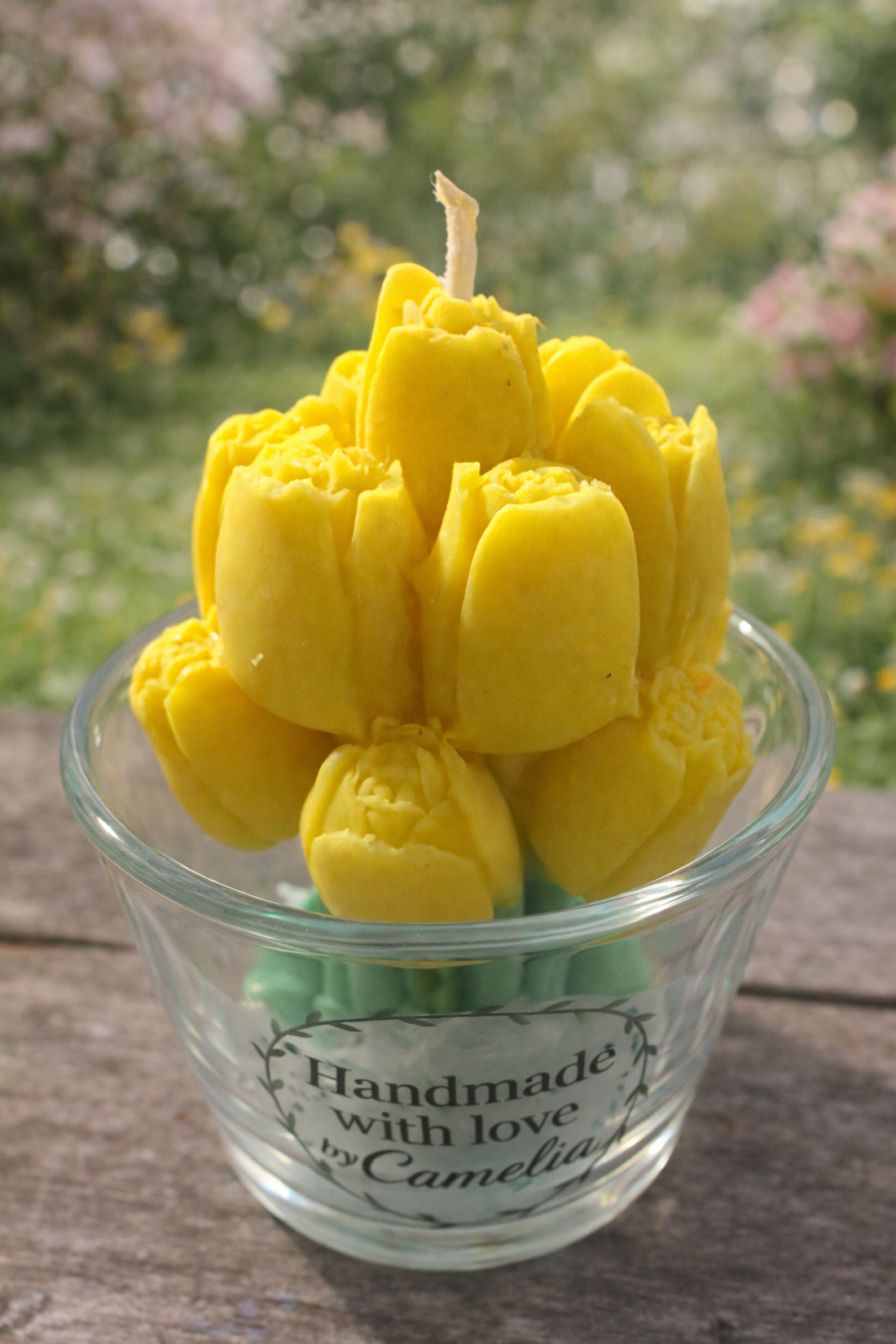 Lumanare delicata tip lalea handmade - casă & stil de viață - lumânări, parfumuri, arome - lumânări artizanale - Artynos.ro