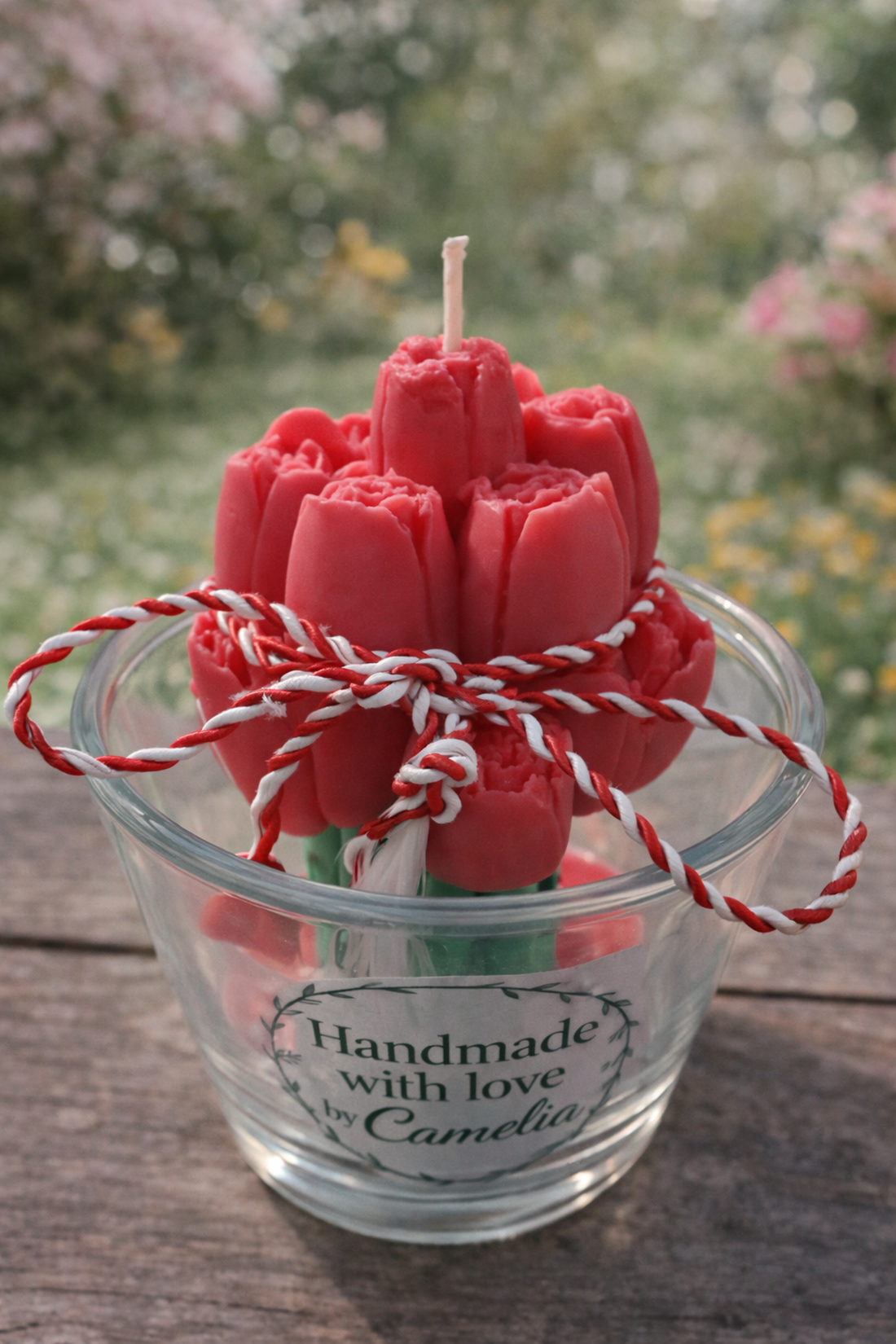 Lumanare delicata tip lalea handmade - casă & stil de viață - lumânări, parfumuri, arome - lumânări artizanale - Artynos.ro