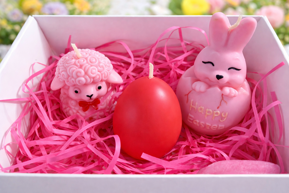 Set 3 lumari parfumate Paste cu aroma florala - casă & stil de viață - lumânări, parfumuri, arome - lumânări artizanale - Artynos.ro