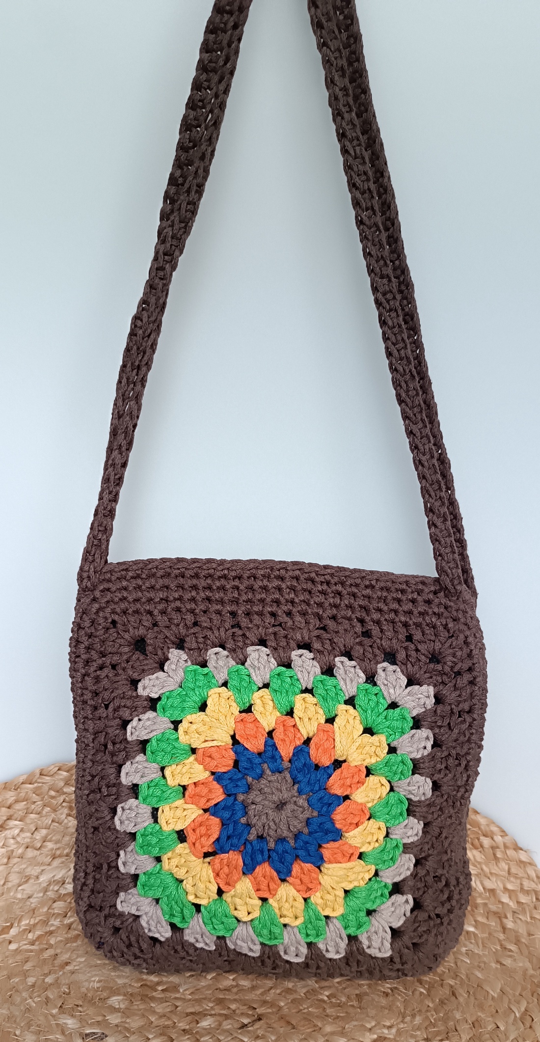 Geantă croșetată Granny Color - geantă și husă - genți de umăr și genți de mână - geantă casual - Artynos.ro