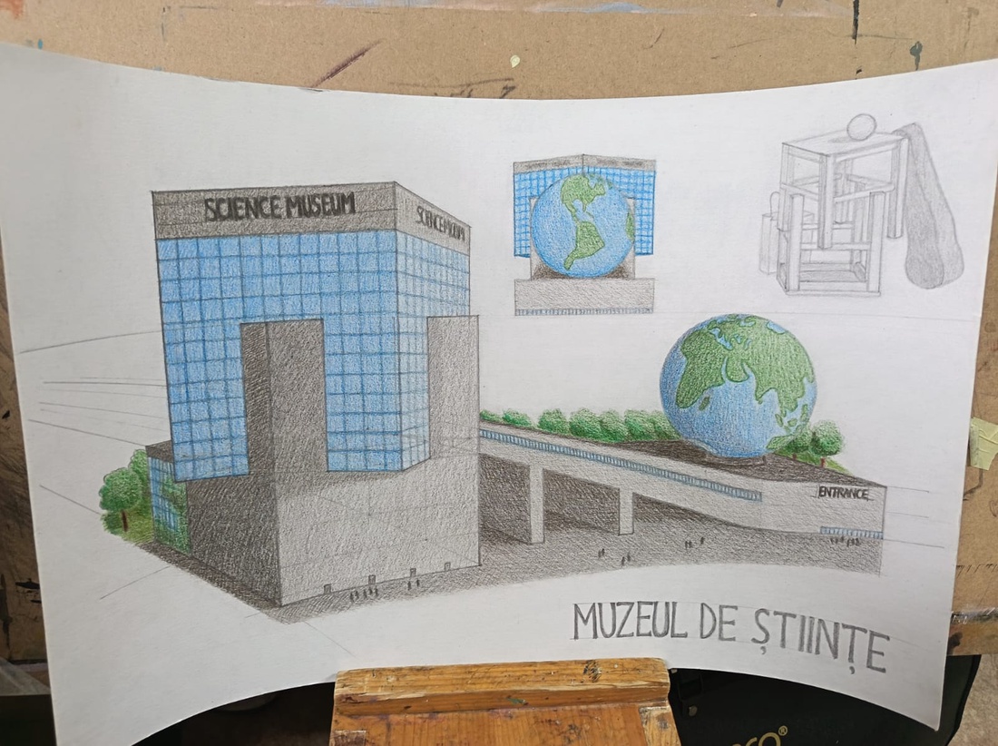 Desen Science museum - arte vizuale și accesorii  - grafică, ilustrație - desene arhitecturale - Artynos.ro