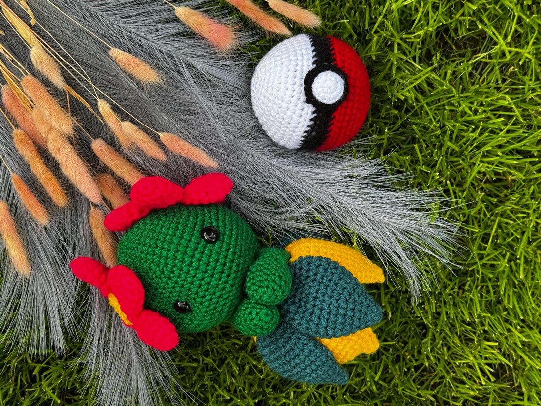Jucarie crosetata tematica Pokemon + pokeminge - jucării și echipamente pentru copii - plușuri - personaje de basm din pluș - Artynos.ro