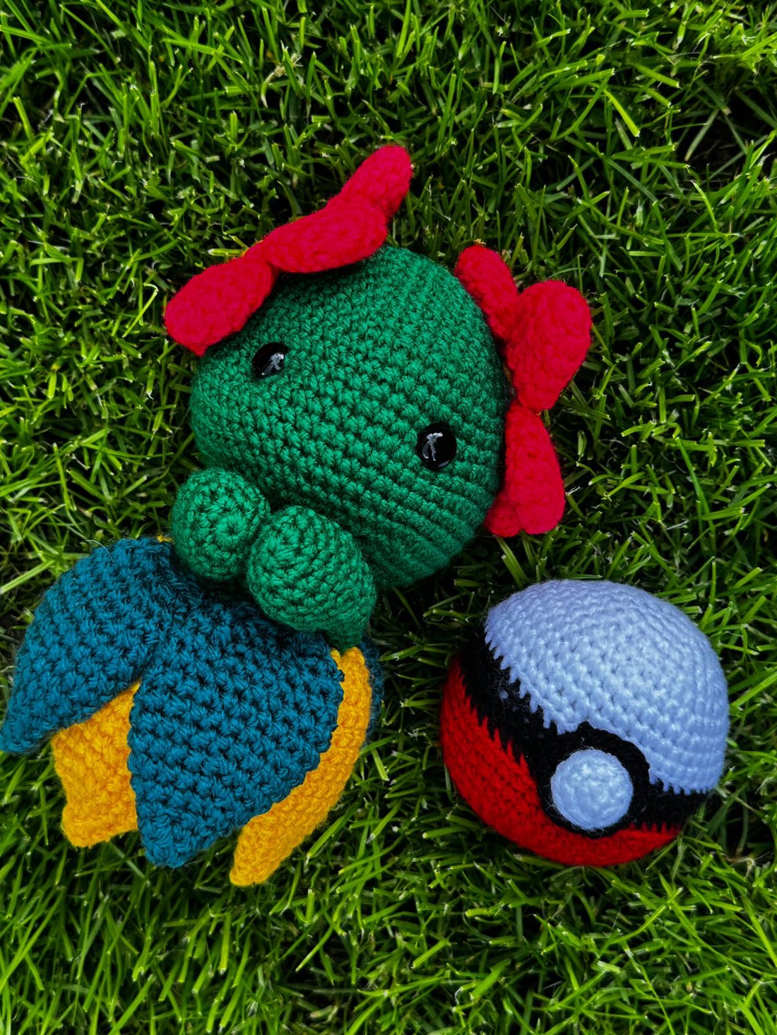 Jucarie crosetata tematica Pokemon + pokeminge - jucării și echipamente pentru copii - plușuri - personaje de basm din pluș - Artynos.ro
