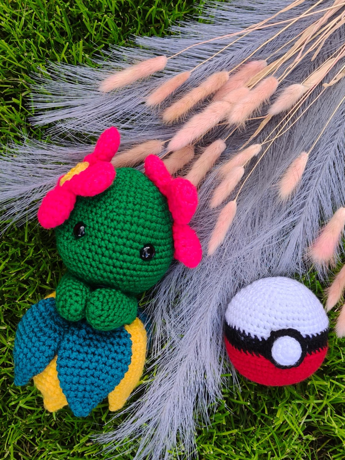 Jucarie crosetata tematica Pokemon + pokeminge - jucării și echipamente pentru copii - plușuri - personaje de basm din pluș - Artynos.ro