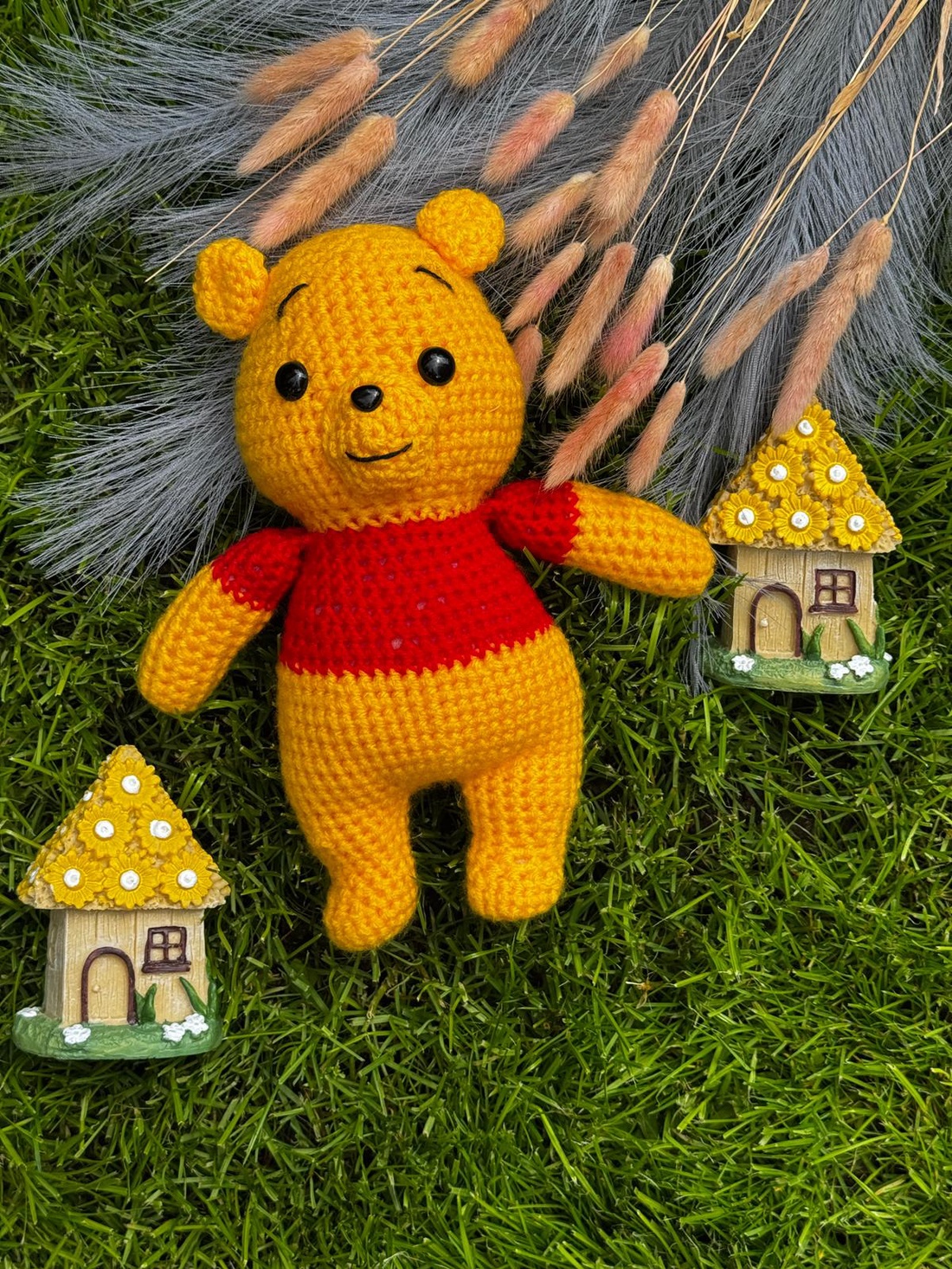 Jucarie crosetata tematica Winnie the Pooh - jucării și echipamente pentru copii - plușuri - figurine de pluș - Artynos.ro