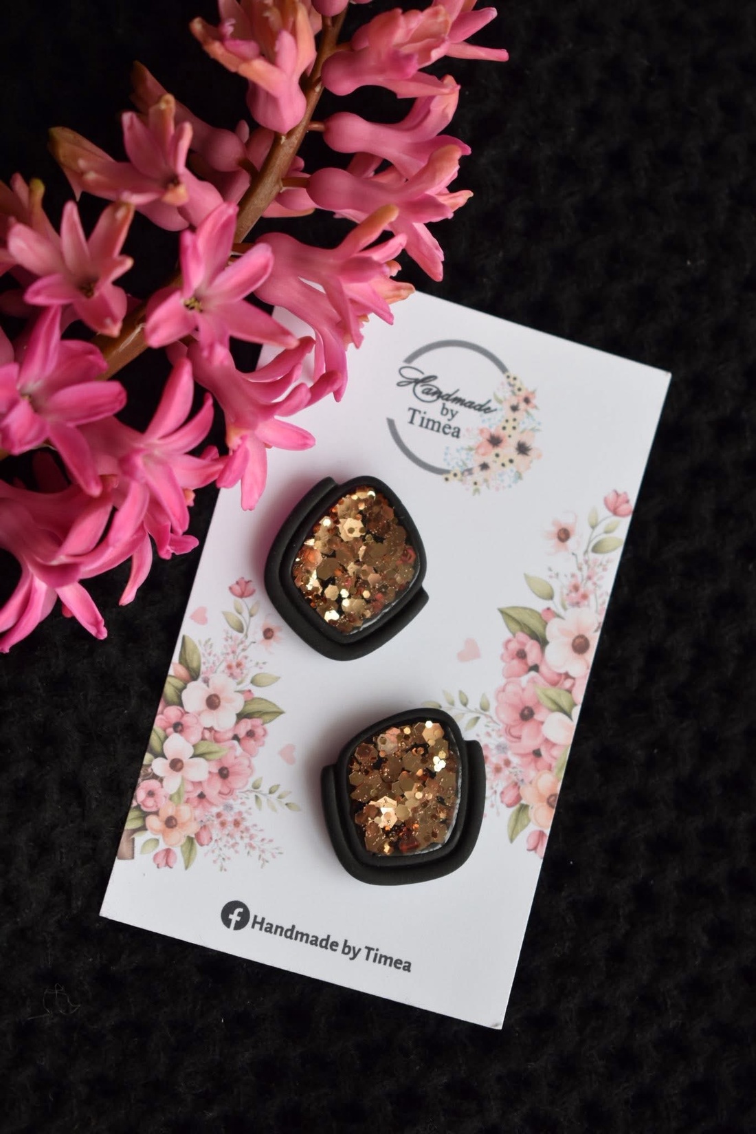 Cercei Sofia - bijuterii - cercei - cercei din rășină - Artynos.ro