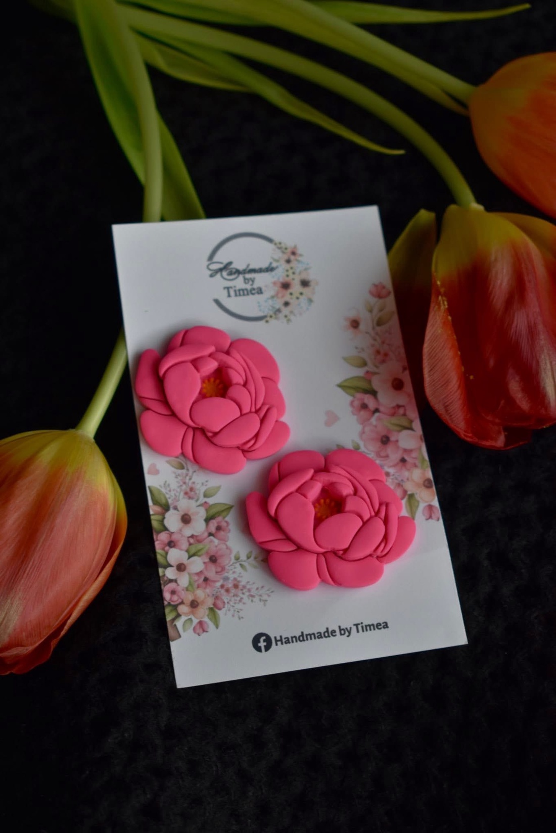 Cercei bujori - bijuterii - cercei - cercei cu figurine - Artynos.ro