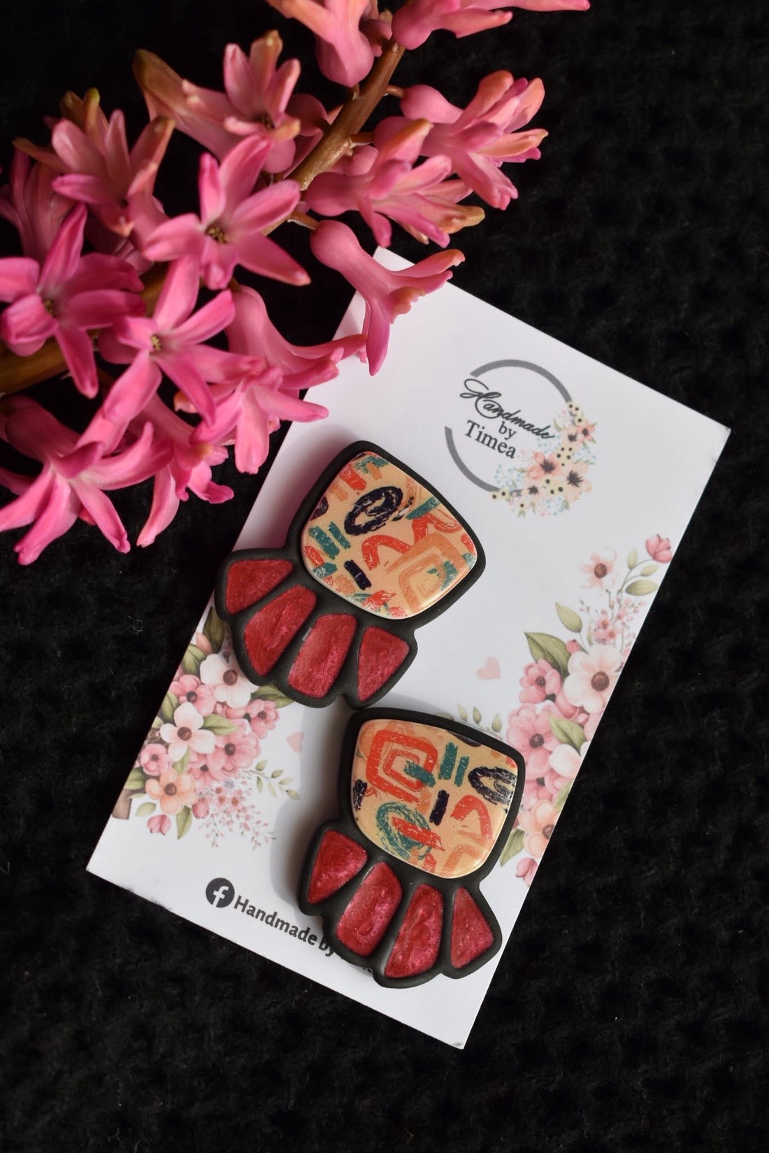 Cercei Grace - bijuterii - cercei - cercei din rășină - Artynos.ro