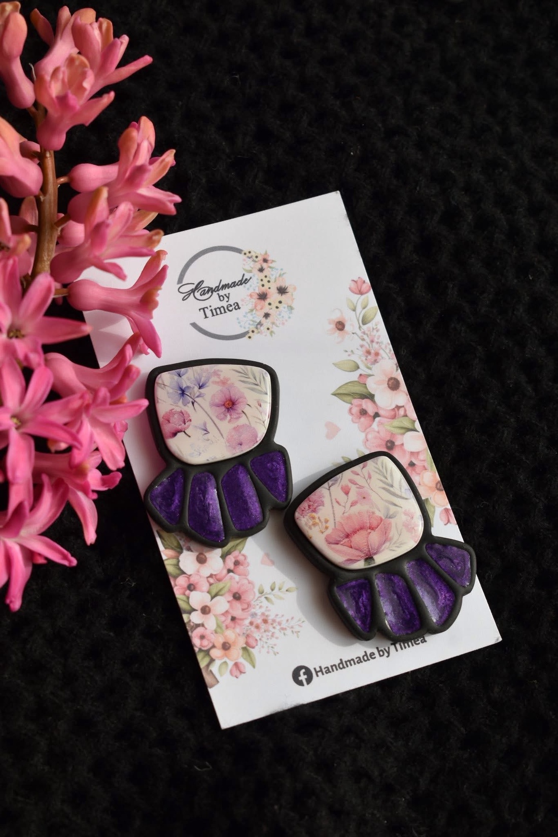 Cercei Grace - bijuterii - cercei - cercei din rășină - Artynos.ro