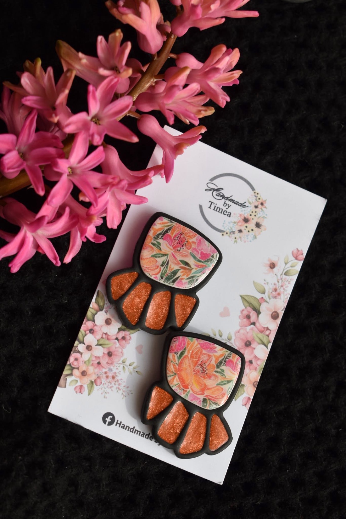 Cercei Grace - bijuterii - cercei - cercei din rășină - Artynos.ro