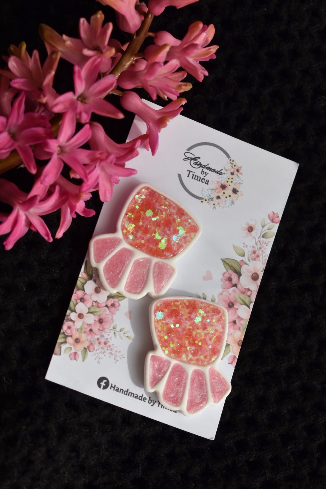 Cercei Grace - bijuterii - cercei - cercei din rășină - Artynos.ro