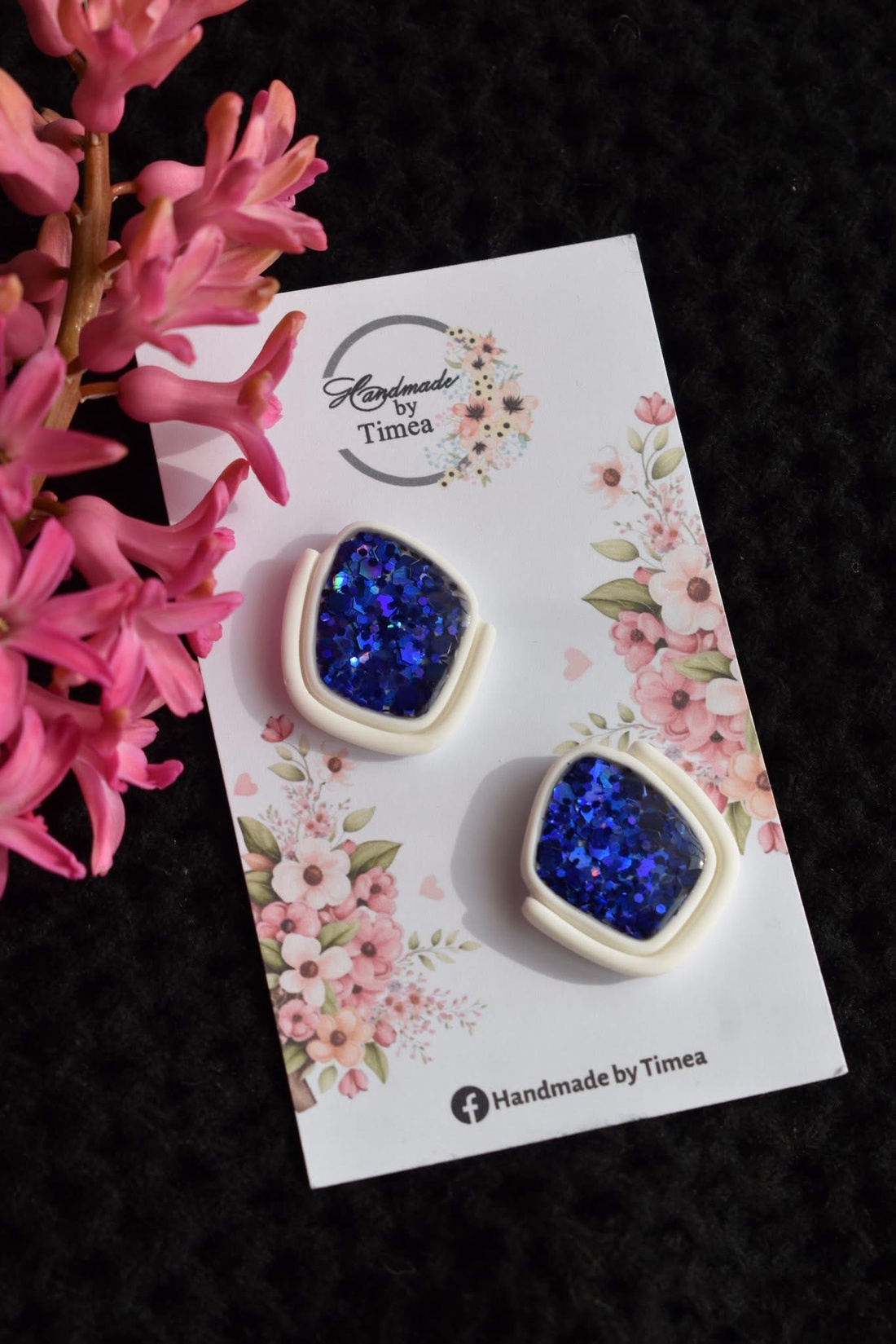 Cercei Sofia - bijuterii - cercei - cercei din rășină - Artynos.ro