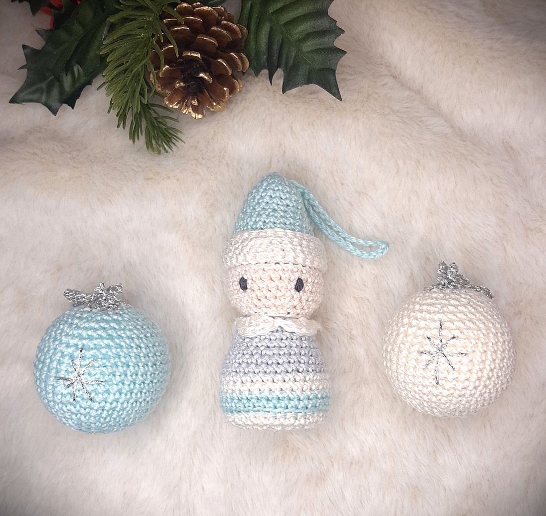 Primul Crăciun Împreună - set de decorațiuni croșetate - crăciun - cadouri de moș crăciun - cadouri de moș crăciun - Artynos.ro
