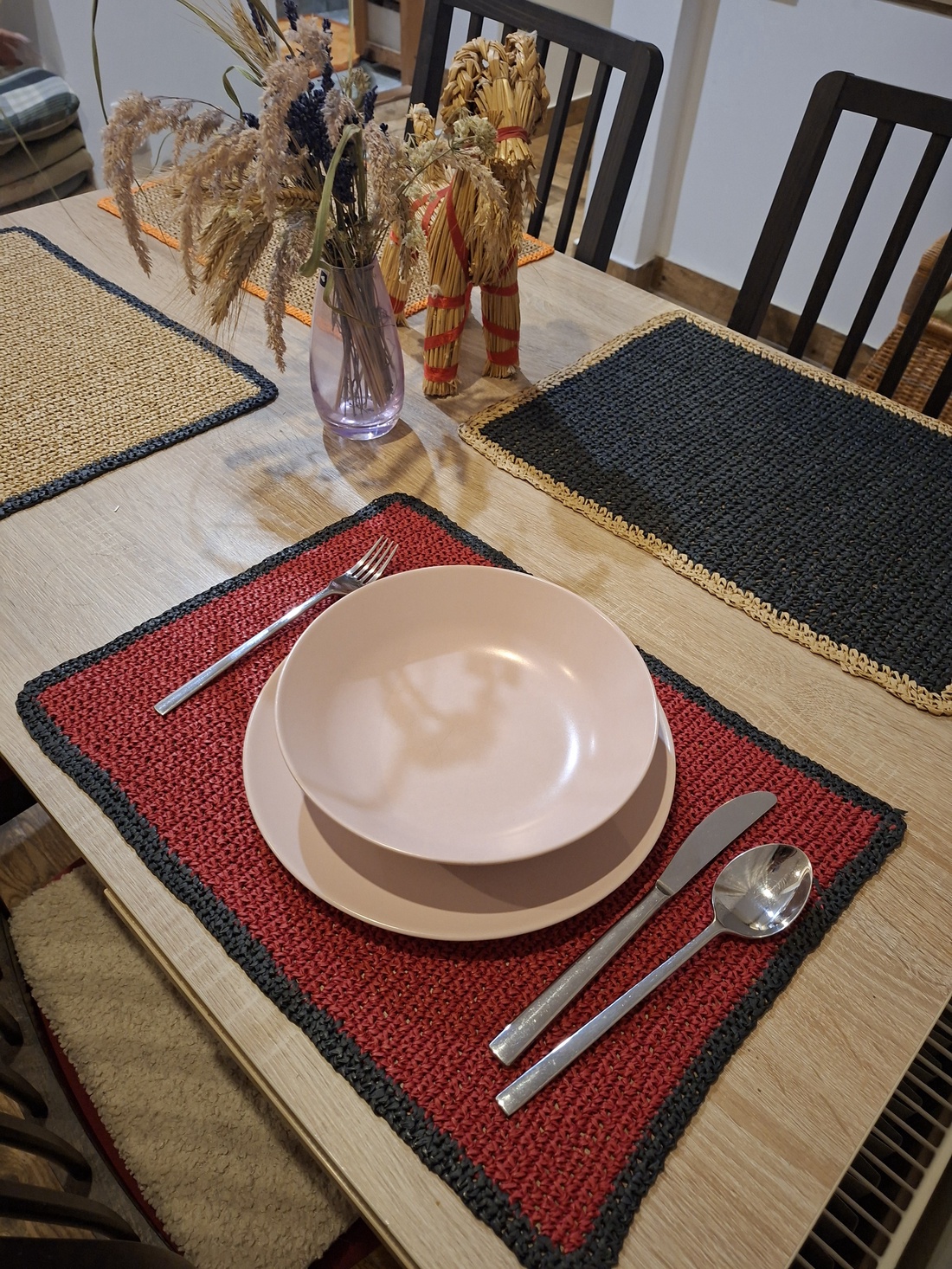 Set 6 Suporturi de Masă croșetate Manual, stil Rustic - casă & stil de viață - decorațiuni de casă - decorațiuni de masă și rafturi - fețe de masă croșetate - Artynos.ro