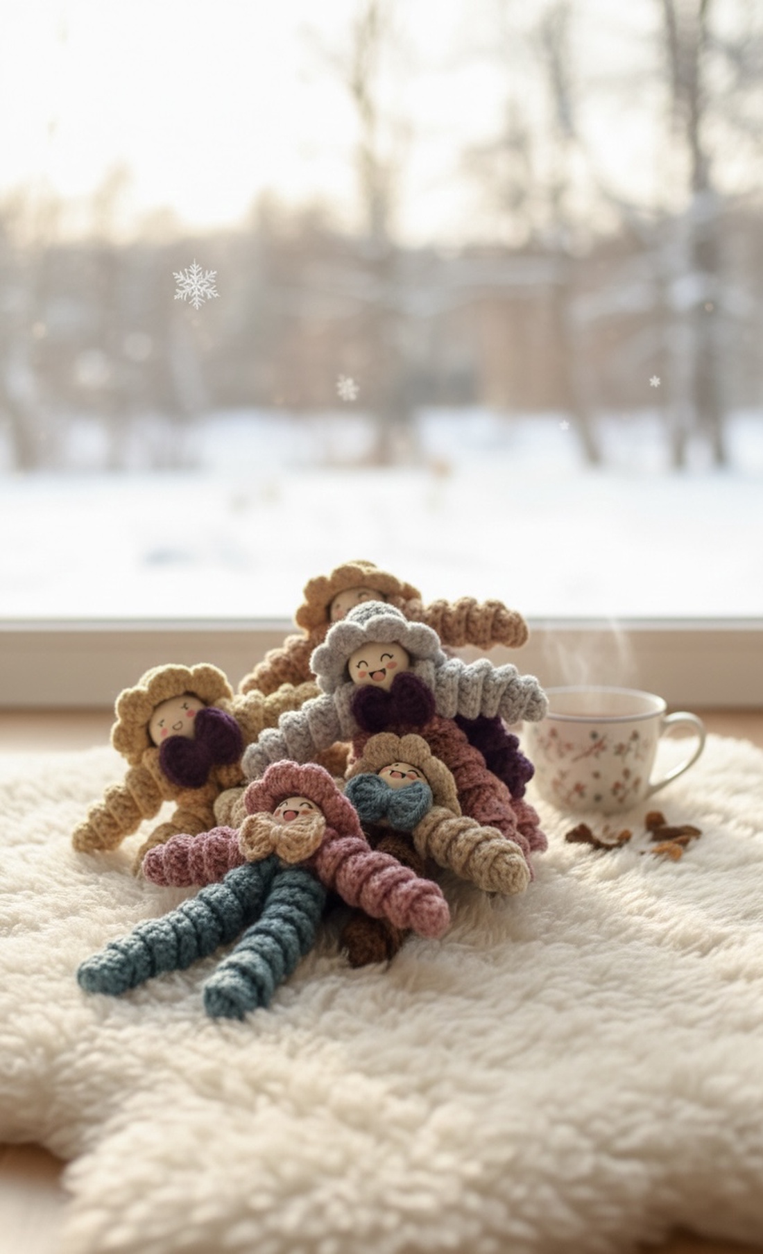 Breloc croșetat păpușică colorată � accesoriu handmade pentru chei sau geantă - genți și portofele - accesorii genți - breloc - Artynos.ro