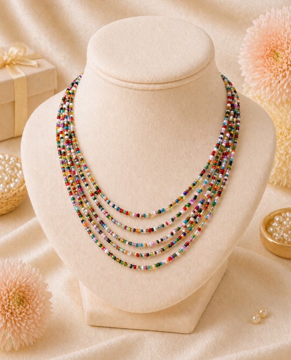 Colier multisir - bijuterii - coliere - coliere din mărgele - Artynos.ro