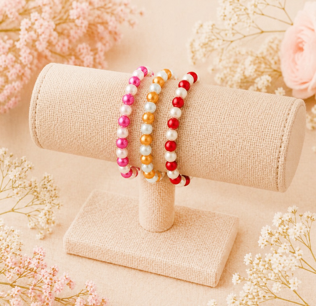 Bratari finute pe elastic - bijuterii - brățări - brățări din mărgele - Artynos.ro