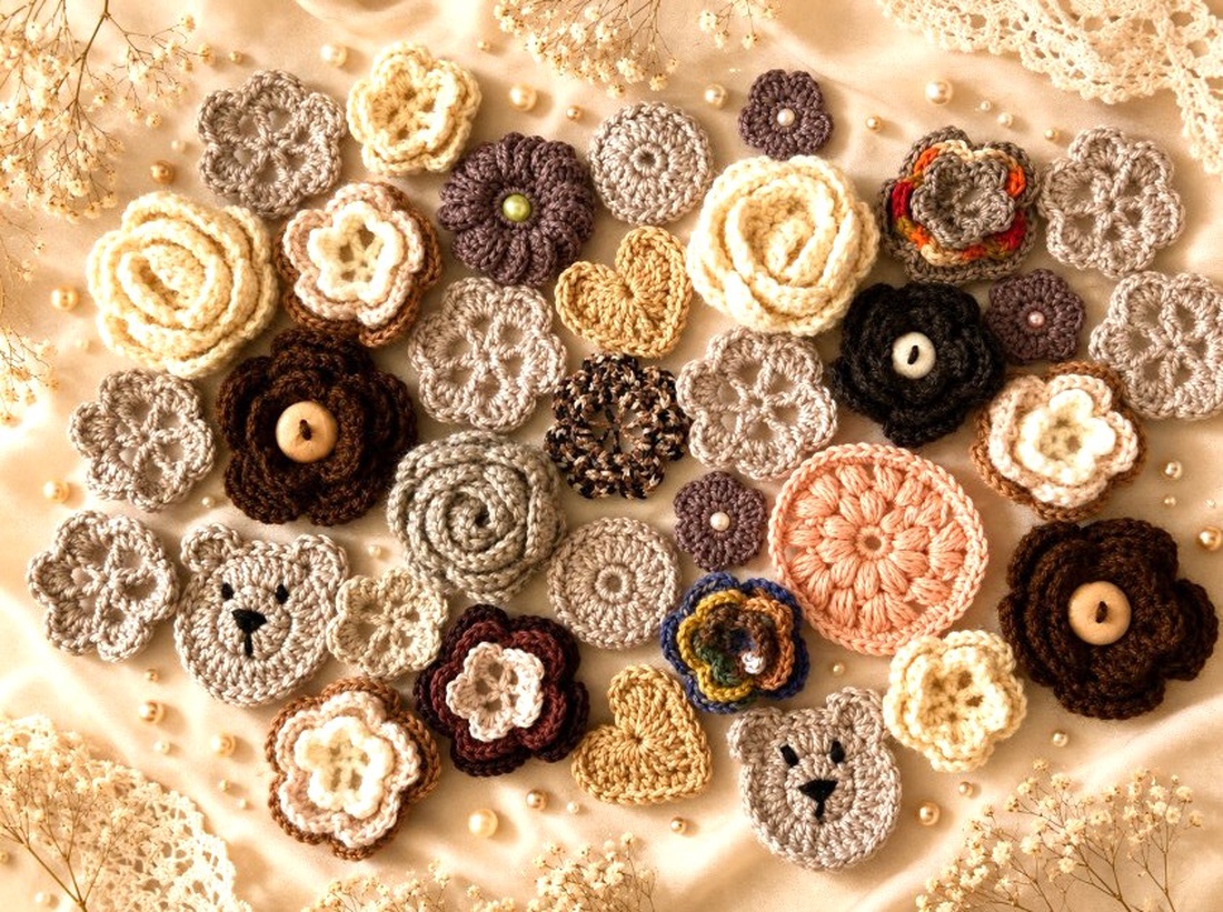 Lot aplicatii crosetate - accessorii și unelte - accesorii decorative - alte accesorii - Artynos.ro