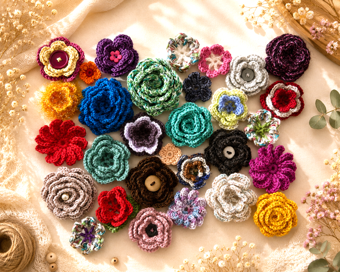 Lot aplicatii crosetate - accessorii și unelte - accesorii decorative - alte accesorii - Artynos.ro