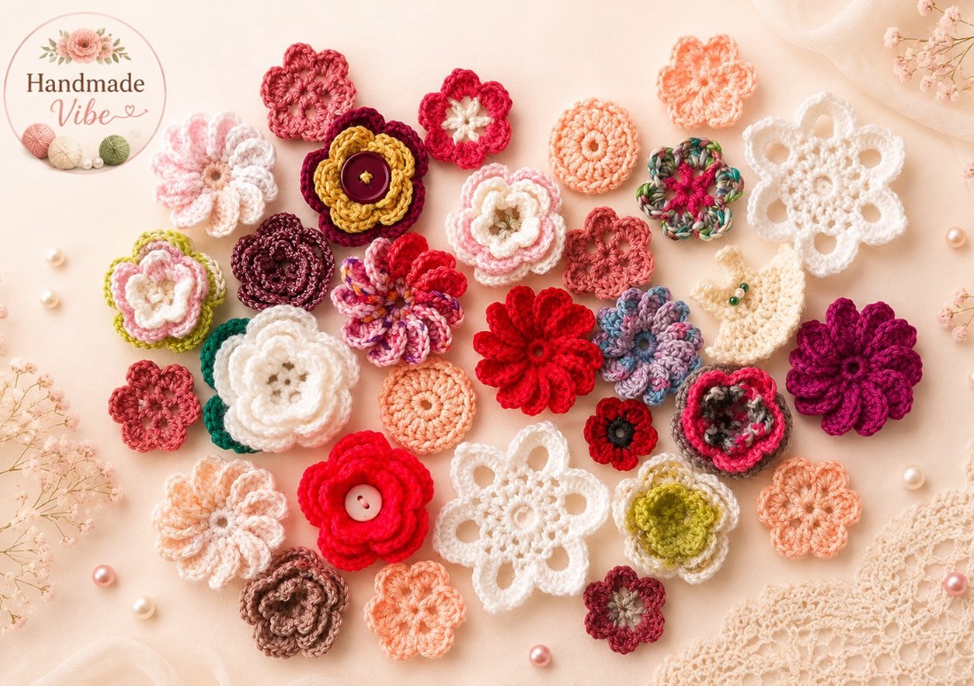 Lot aplicatii crosetate - accessorii și unelte - accesorii decorative - alte accesorii - Artynos.ro