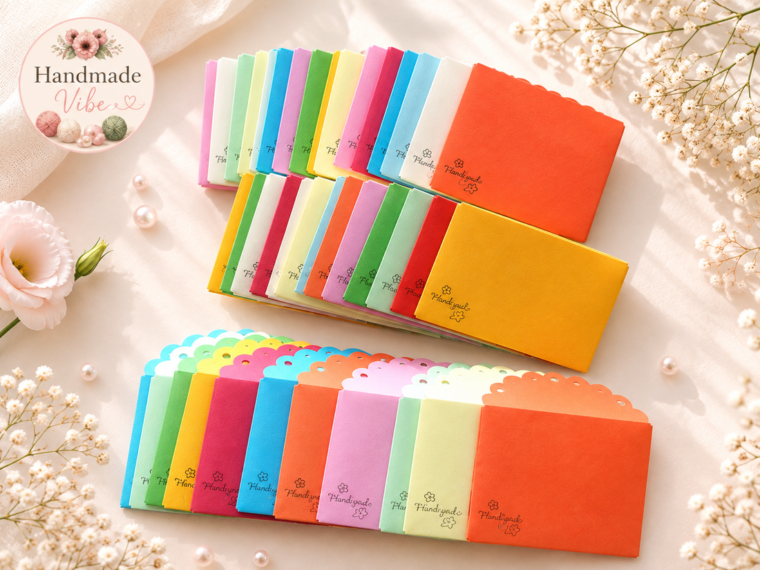 Plicuri mini dantelate, stampilate manual - casă & stil de viață - produse de papetărie - plicuri - Artynos.ro