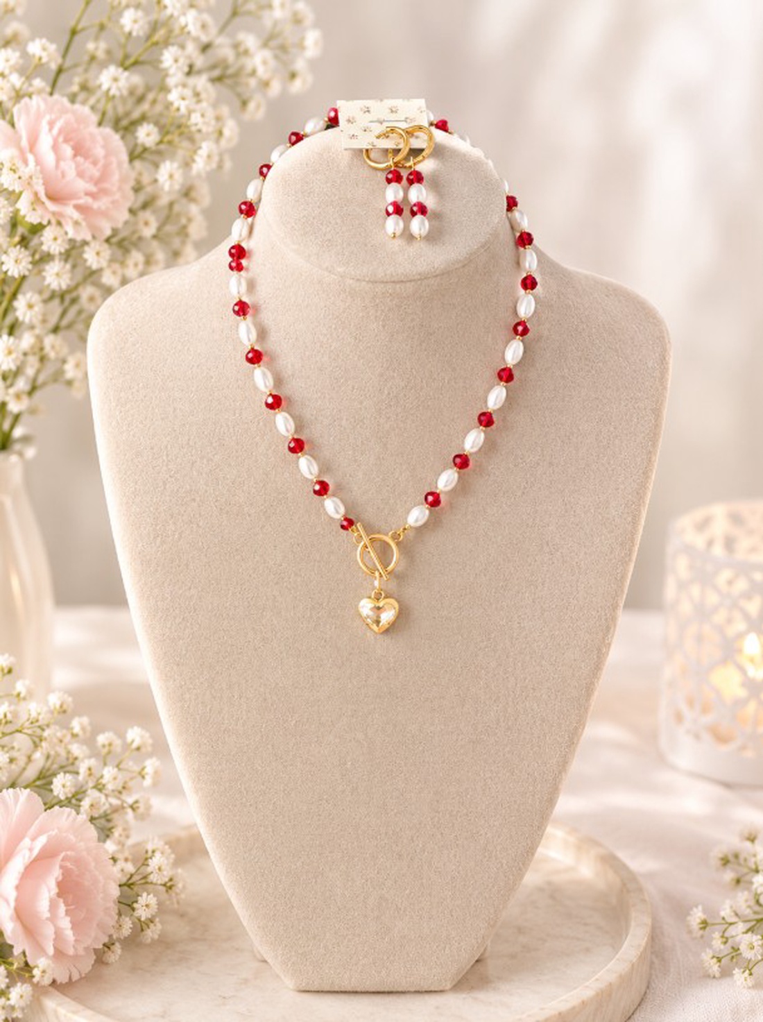 Colier si cercei finuti - accesorii nuntă - bijuterii mireasă - colier mireasă - Artynos.ro