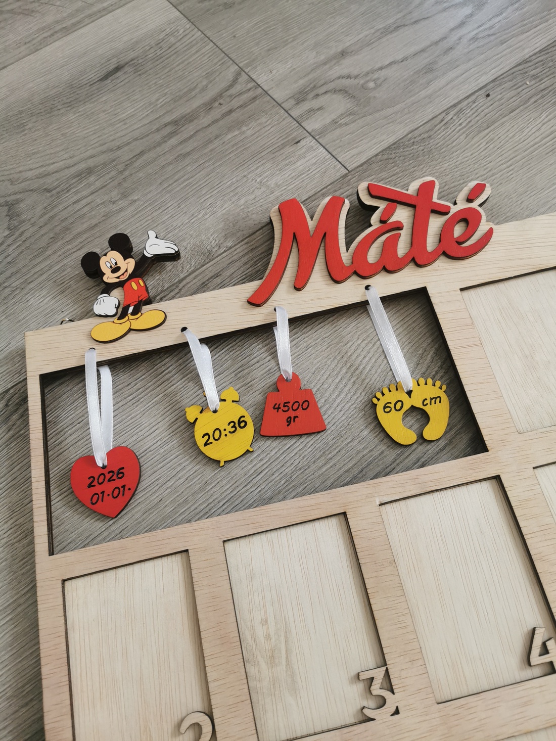 Rama foto primul an - casă & stil de viață - decorațiuni de casă - decorațiuni de pereți - decorațiuni suspendate - Artynos.ro