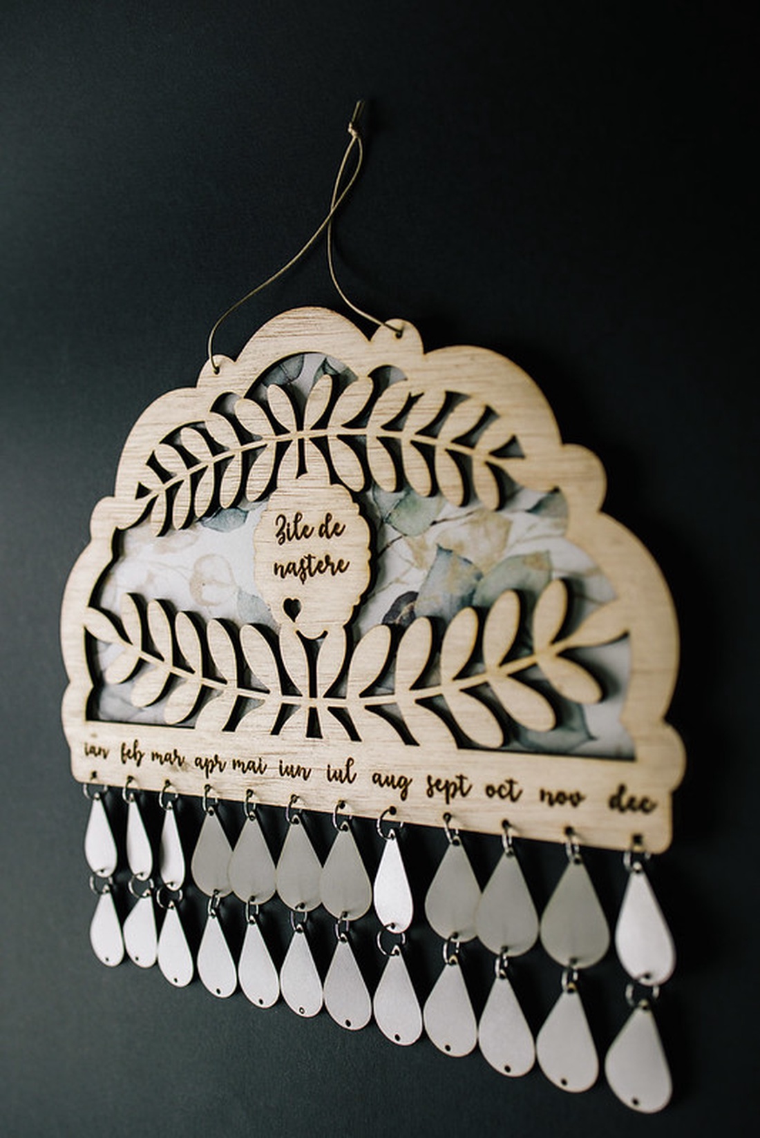 Calendar zile de nastere - model eucalipt - casă & stil de viață - decorațiuni de casă - decorațiuni de pereți - calendar perete - Artynos.ro