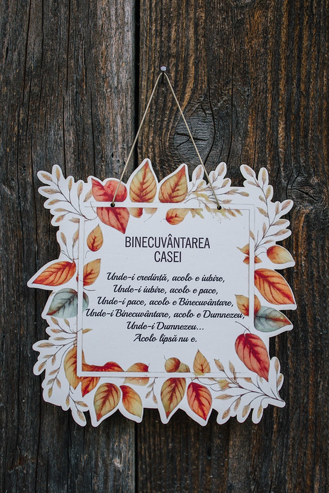 Binecuvantarea casei  - casă & stil de viață - decorațiuni de casă - picturi murale - artă de perete din lemn - Artynos.ro