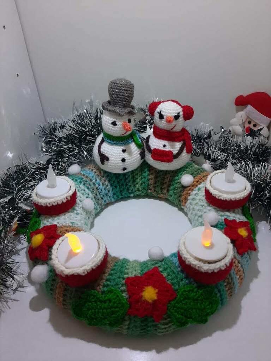 Coroniță advent - crăciun - accesorii cadou de crăciun - felicitări de crăciun - Artynos.ro