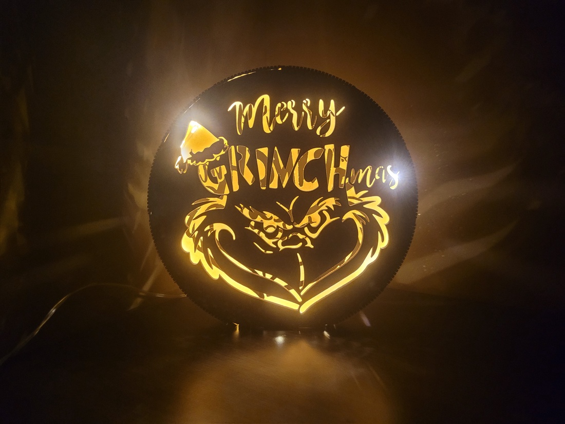 Lampă LED Grinch decor de Crăciun handmade - - Artynos.ro Lampă LED Grinch decor de Crăciun handmade - - Artynos.ro