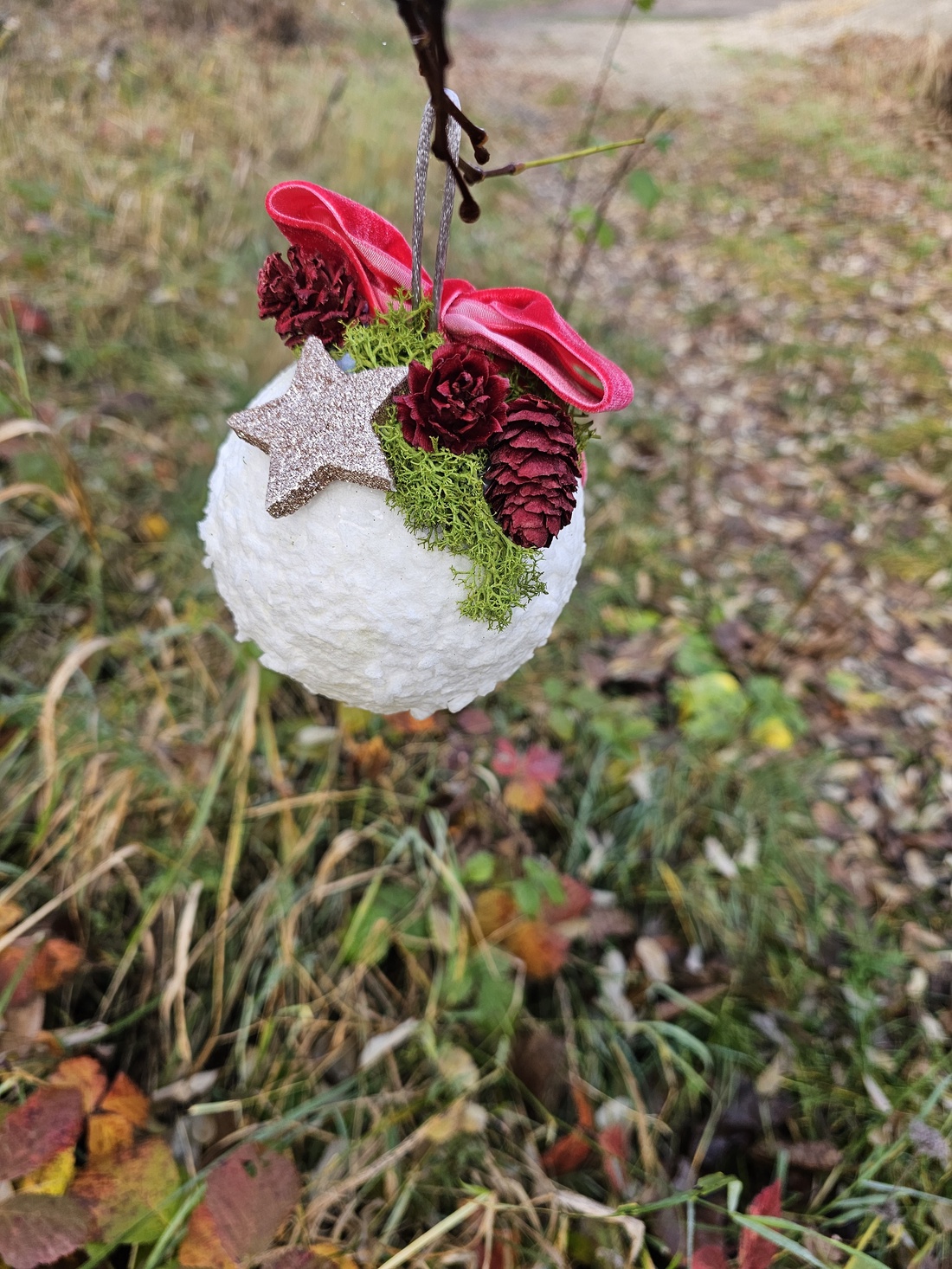 Glob mare nins decorațiune Crăciun - crăciun - decorațiuni de crăciun de casă - globuri de crăciun - Artynos.ro