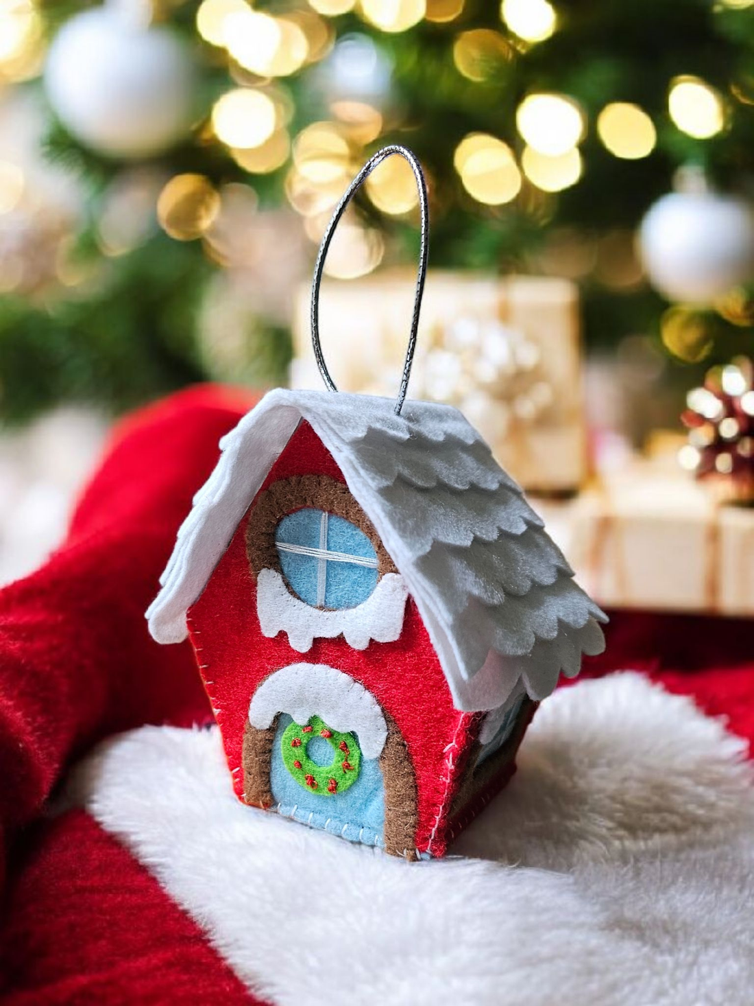 Decorațiune căsuță de Crăciun - crăciun - decorațiuni de crăciun de casă - căsuțe decorative de crăciun - Artynos.ro