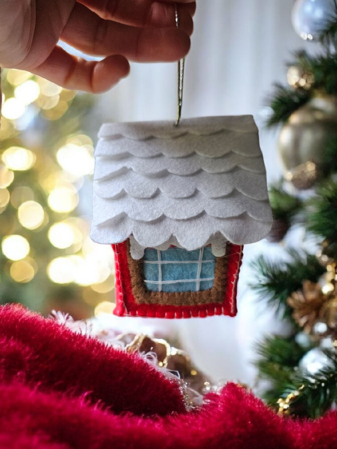 Decorațiune căsuță de Crăciun - crăciun - decorațiuni de crăciun de casă - căsuțe decorative de crăciun - Artynos.ro