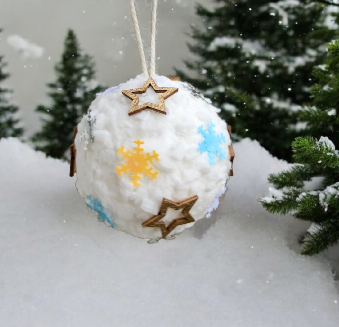 Glob nins decorat - crăciun - decorațiuni de crăciun de casă - globuri de crăciun - Artynos.ro