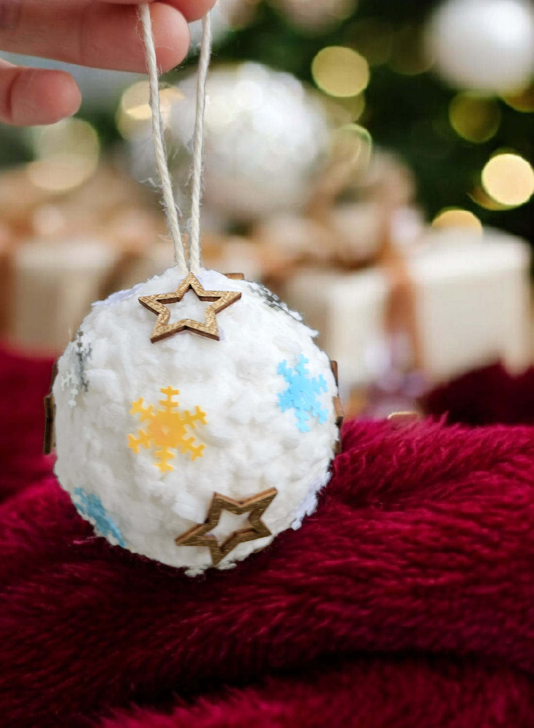 Glob nins decorat - crăciun - decorațiuni de crăciun de casă - globuri de crăciun - Artynos.ro