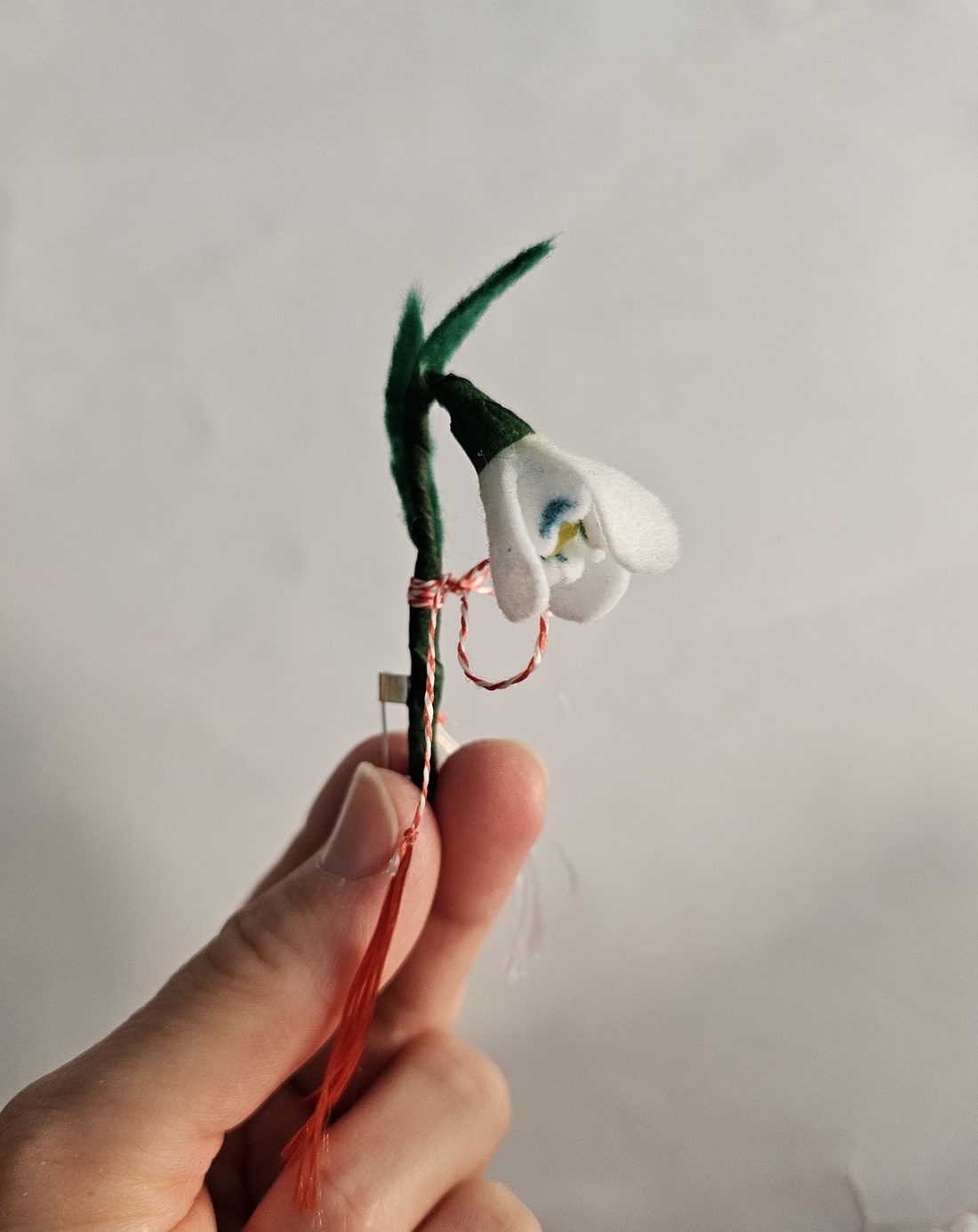 Mărțișor broșă ghiocel - bijuterii - mărțișor - Artynos.ro