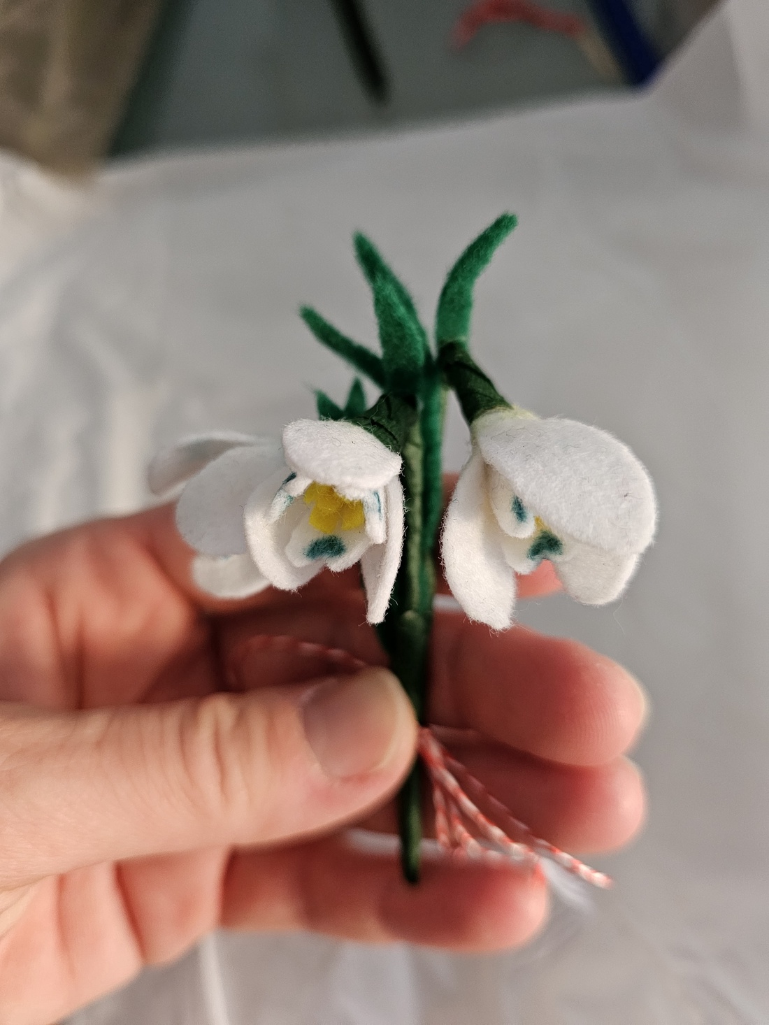 Mărțișor buchet de ghiocei - bijuterii - mărțișor - Artynos.ro