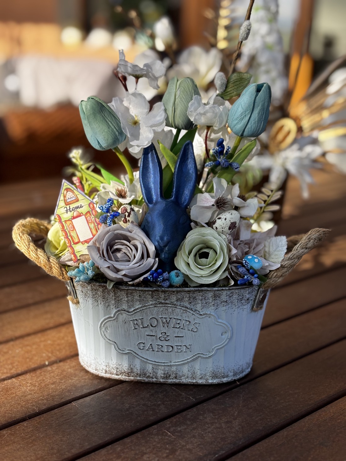 Decorațiuni de masă pentru Paște  - decor de sărbători - decorațiuni de paște - decor masă de paște - Artynos.ro