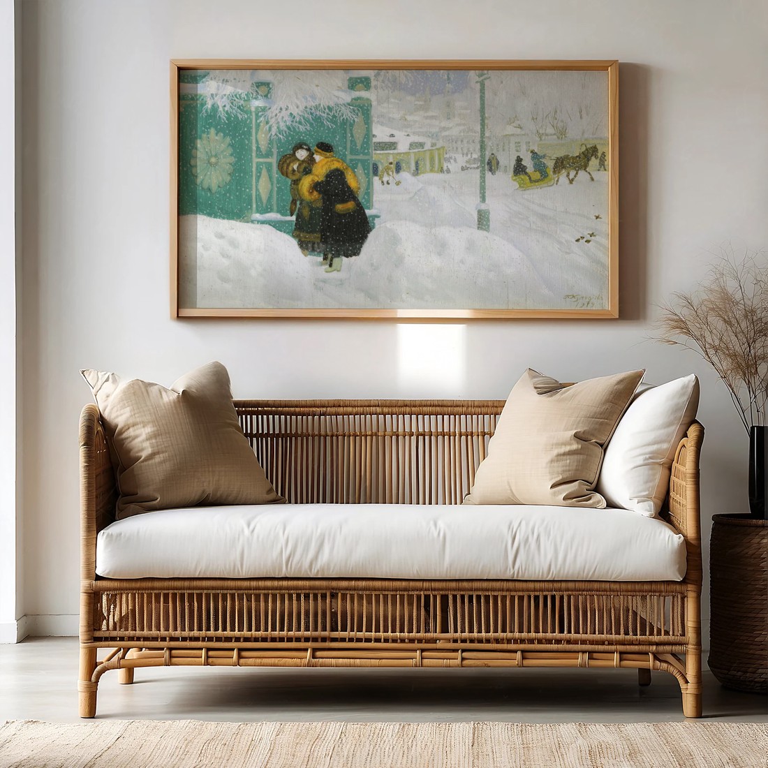 Pictură de iarnă, decorațiuni de Crăciun, Samsung The Frame TV imagine, digital - - Artynos.ro Pictură de iarnă, decorațiuni de Crăciun, Samsung The Frame TV imagine, digital - - Artynos.ro