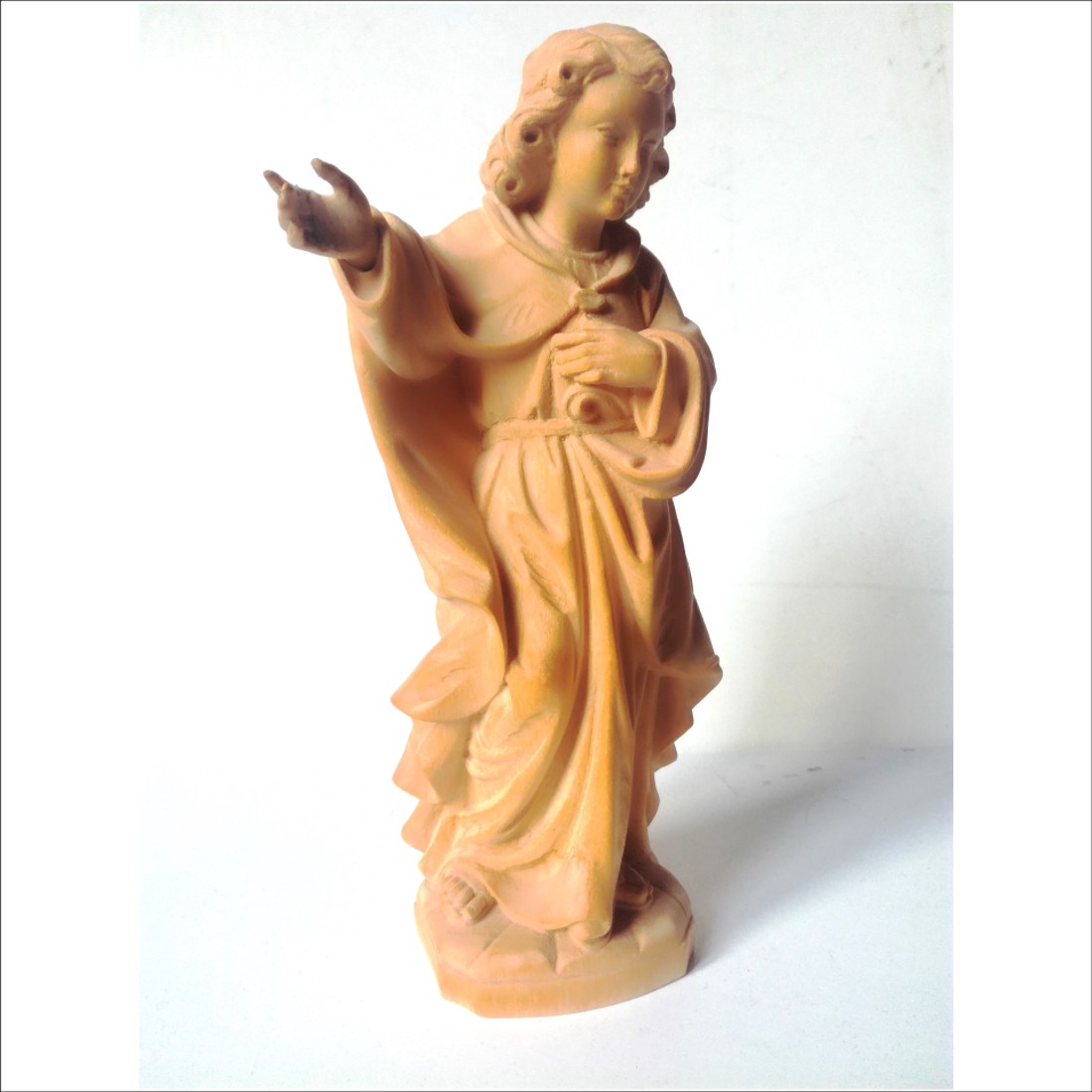 Vintage Saint Rudolf, sculptură originală din lemn - arte vizuale și accesorii  - sculptură - statuie lemn - Artynos.ro