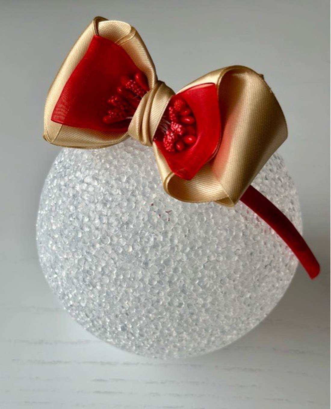 Bentita handmade cu funda din satin - îmbrăcăminte și modă - accesorii păr - accesorii de păr - Artynos.ro