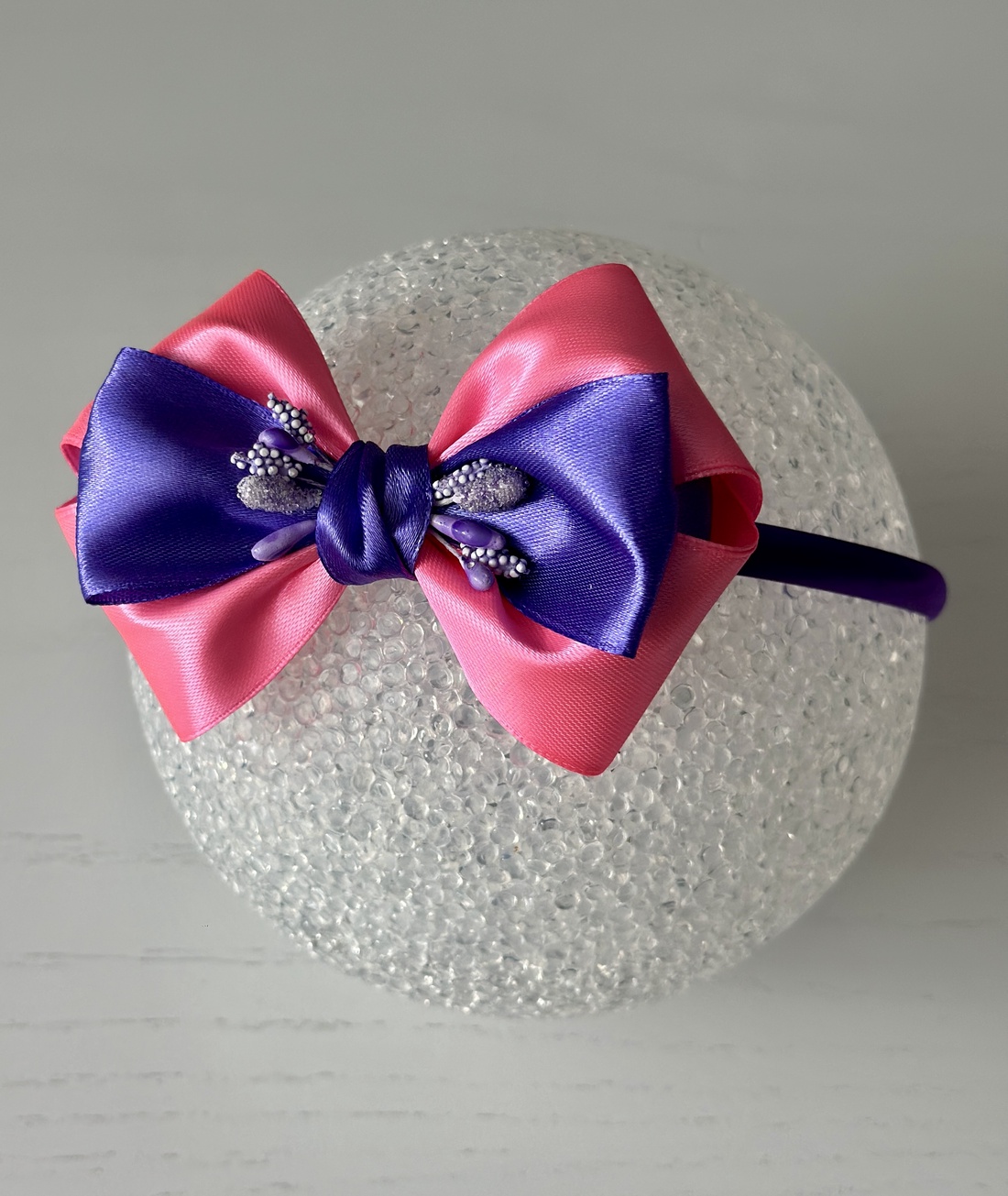 Bentita handmade cu funda din satin - îmbrăcăminte și modă - accesorii păr - accesorii de păr - Artynos.ro