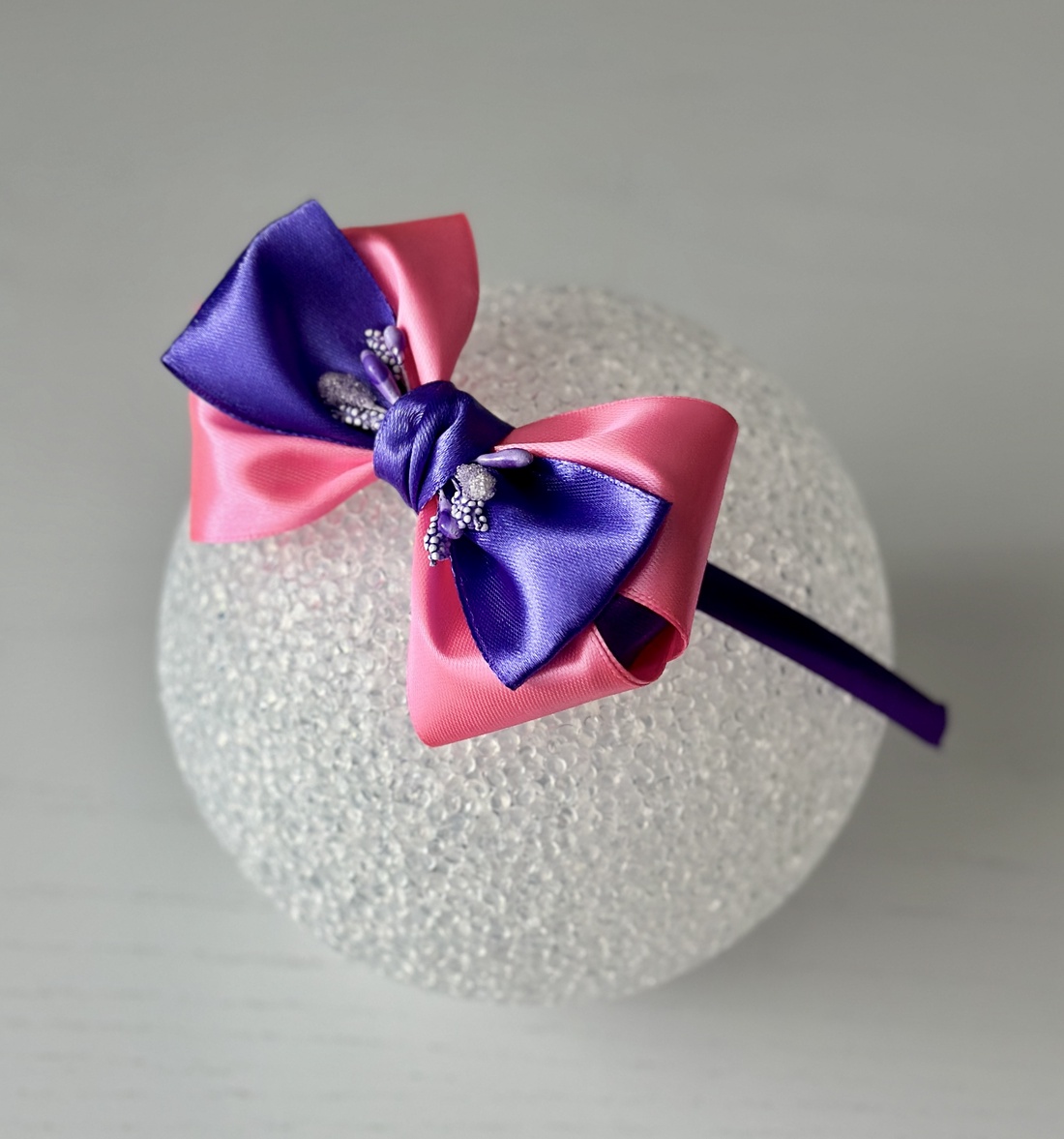 Bentita handmade cu funda din satin - îmbrăcăminte și modă - accesorii păr - accesorii de păr - Artynos.ro