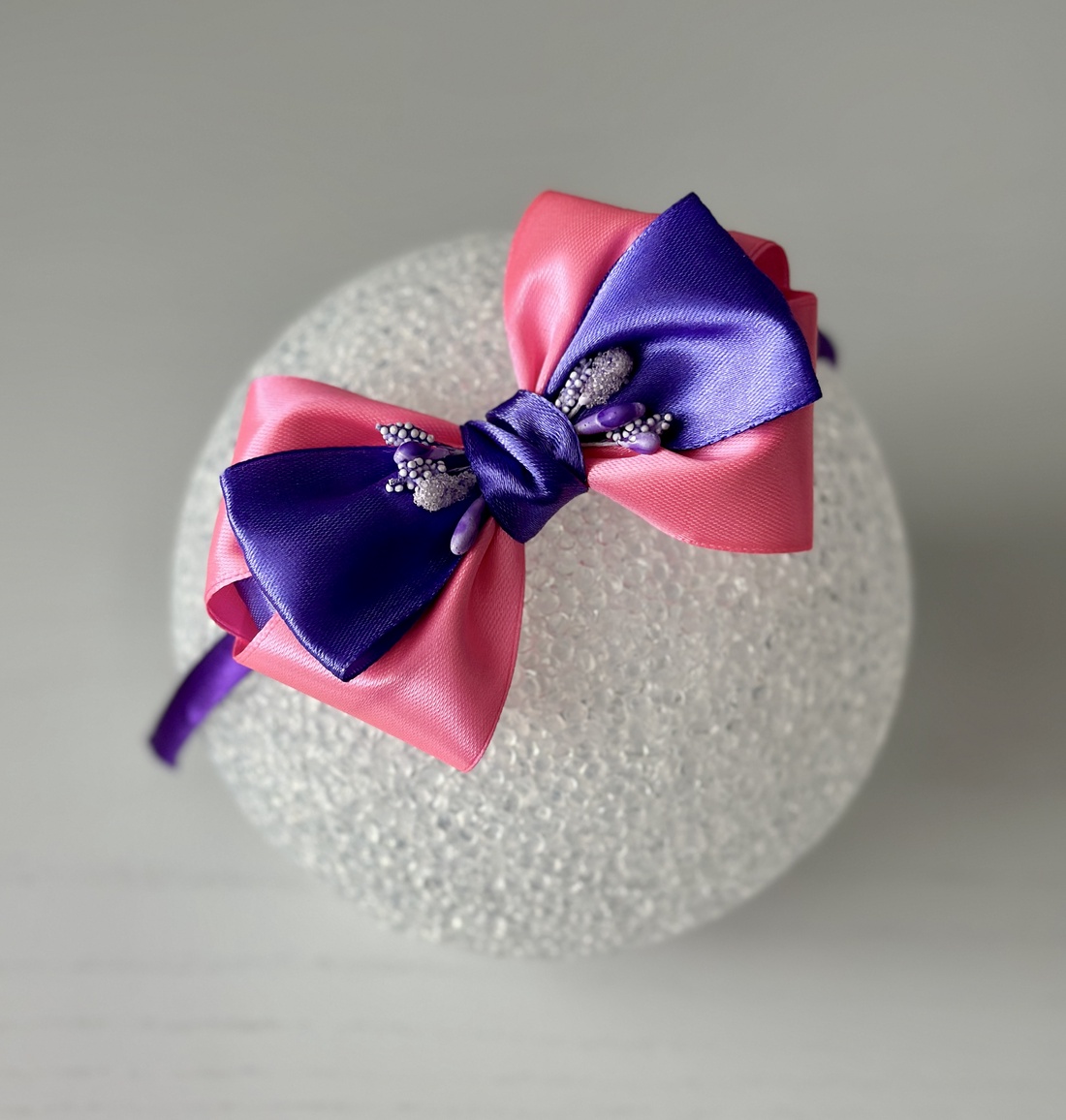 Bentita handmade cu funda din satin - îmbrăcăminte și modă - accesorii păr - accesorii de păr - Artynos.ro