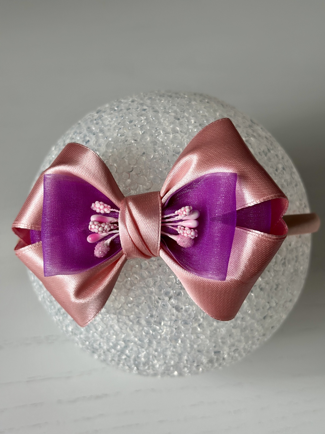 Bentita handmade cu funda din satin - îmbrăcăminte și modă - accesorii păr - accesorii de păr - Artynos.ro