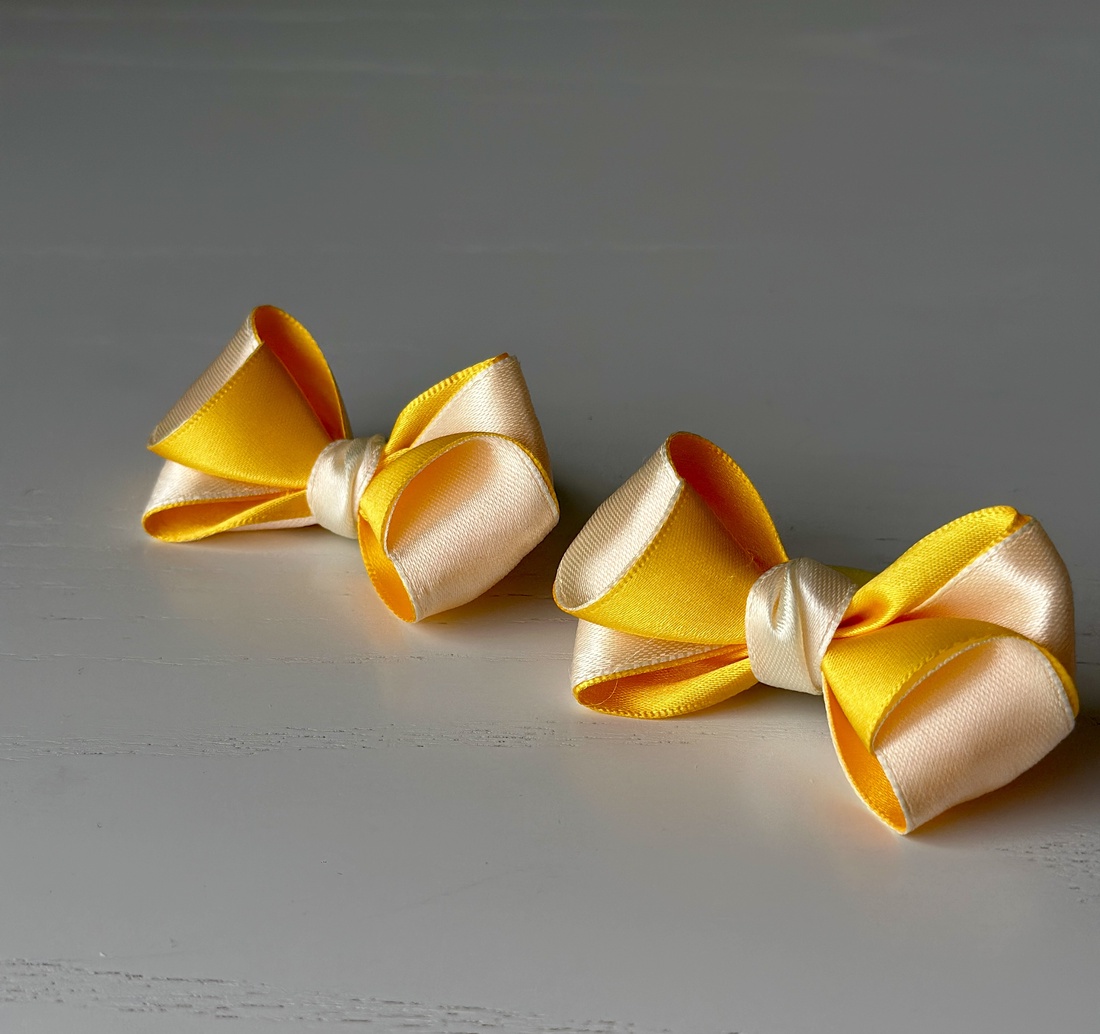 Elastice de par handmade cu funda din satin - îmbrăcăminte și modă - accesorii păr - accesorii de păr - Artynos.ro