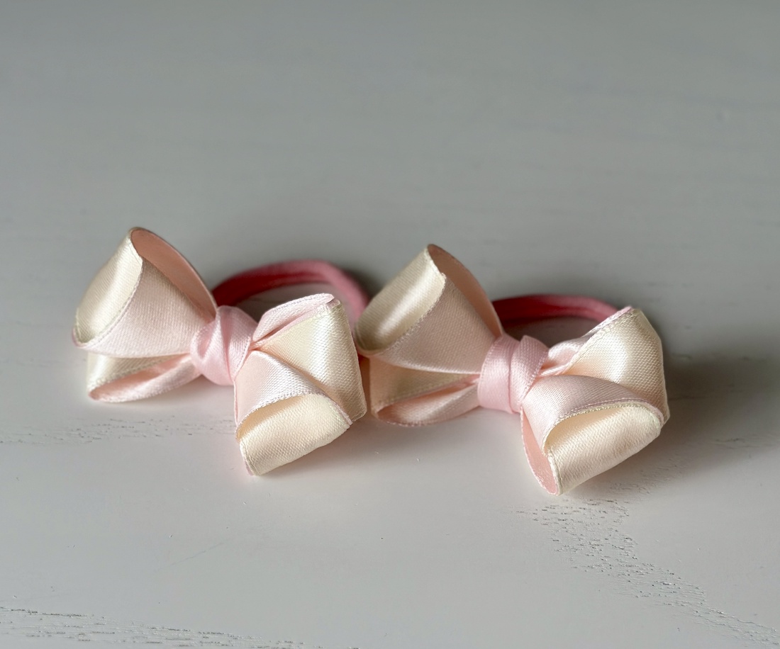 Elastice de par handmade cu funda din satin - îmbrăcăminte și modă - accesorii păr - accesorii de păr - Artynos.ro